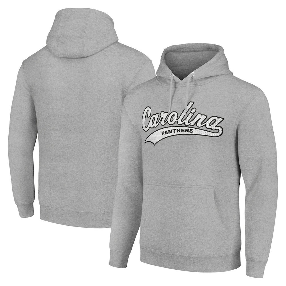Carolina Panthers Starter Unisex Tailsweep Pullover Hoodie Heather Gray | NFL