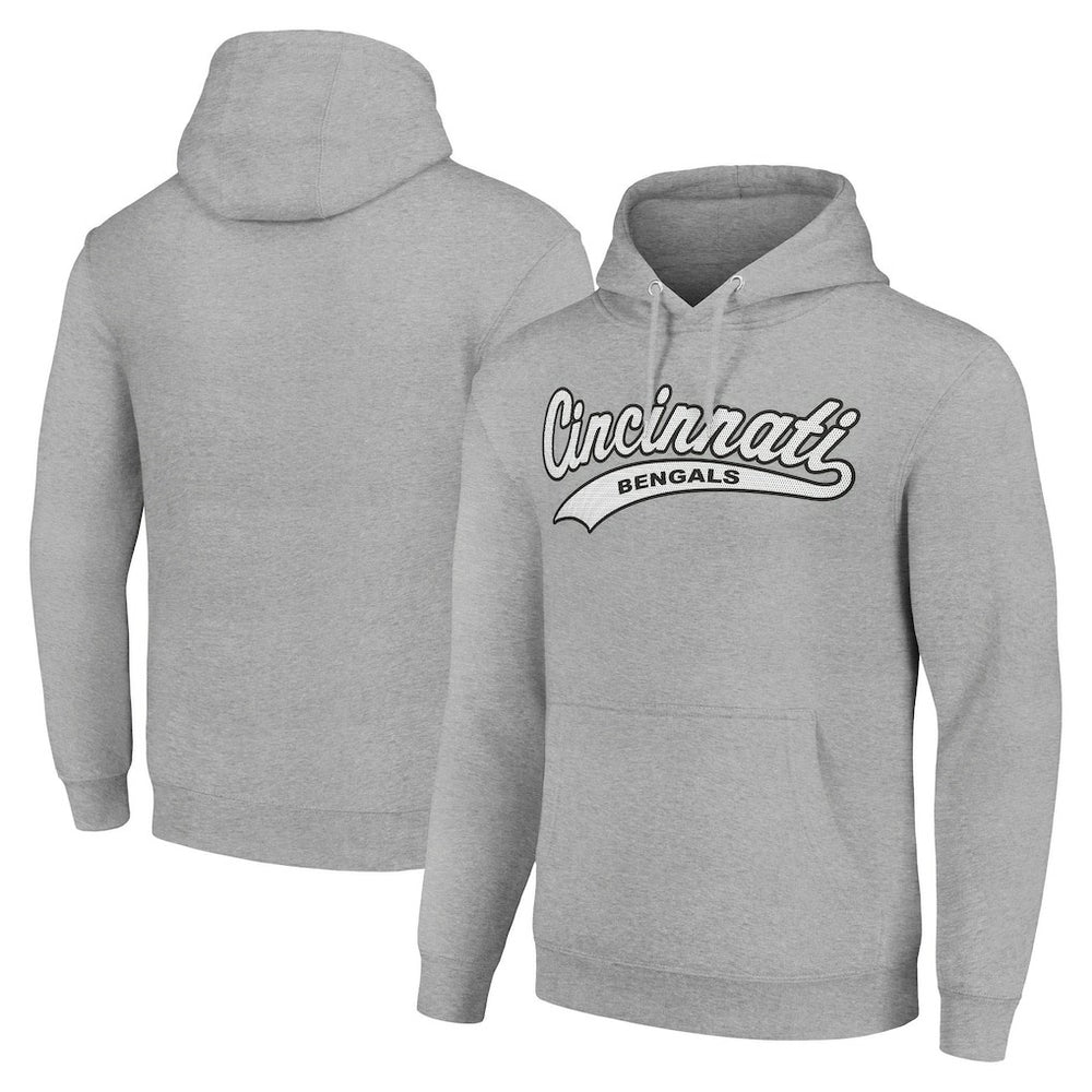 Cincinnati Bengals Starter Unisex Tailsweep Pullover Hoodie Heather Gray | NFL