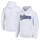 Baltimore Ravens Starter Unisex Tailsweep Pullover Hoodie White | NFL
