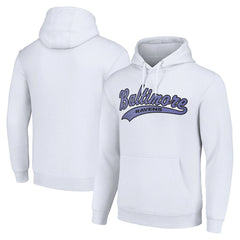 Baltimore Ravens Starter Unisex Tailsweep Pullover Hoodie White | NFL