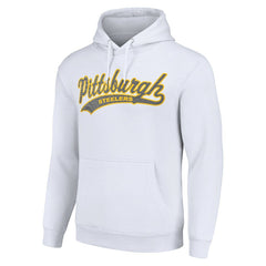 Pittsburgh Steelers Starter Unisex Tailsweep Pullover Hoodie White | NFL
