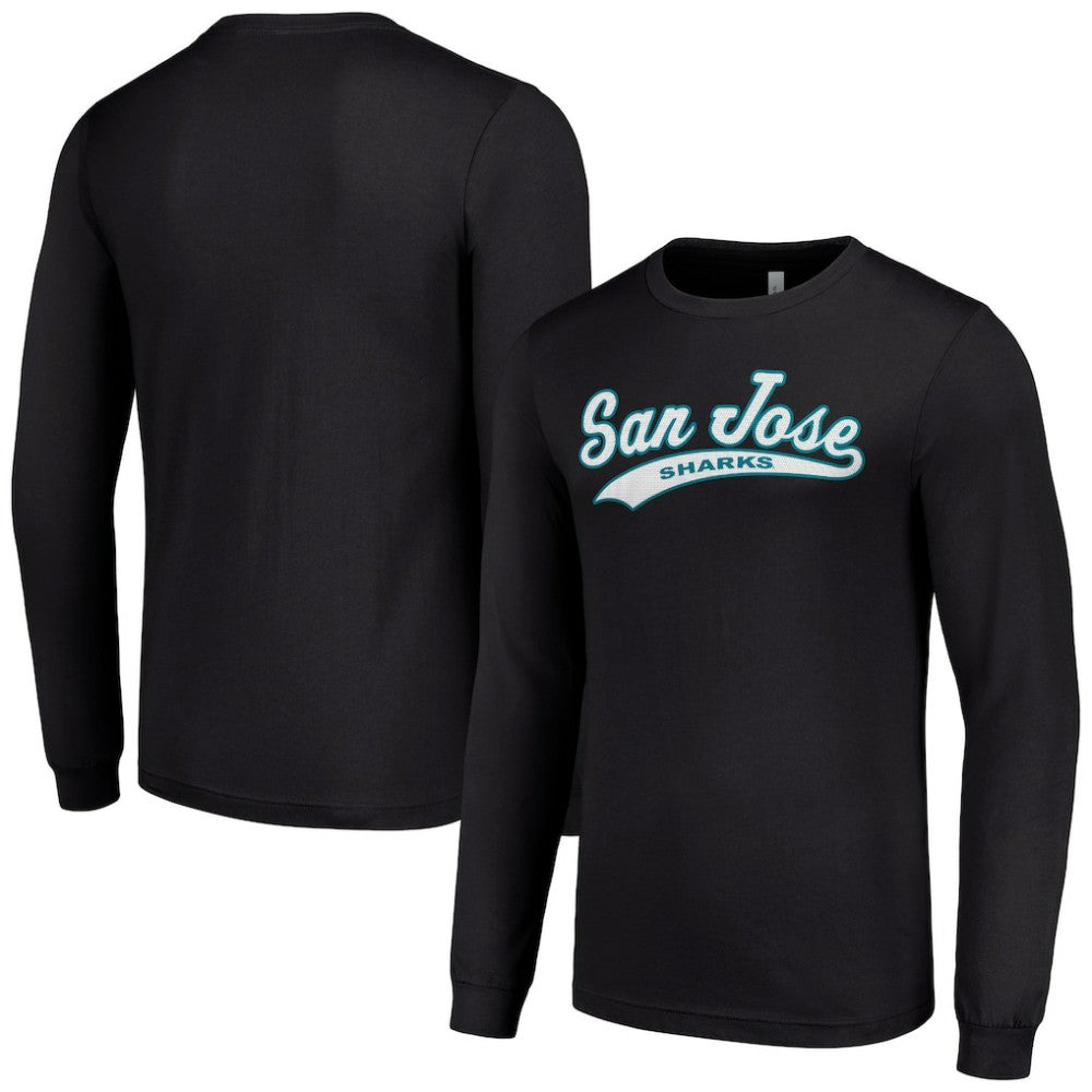 San Jose Sharks Starter Tailsweep T-Shirt - Black - NHL