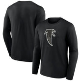Atlanta Falcons Throwback Long Sleeve T-Shirt Black | NFL