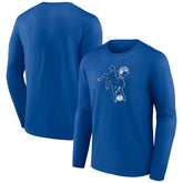 Indianapolis Colts Throwback Long Sleeve T-Shirt Royal | NFL