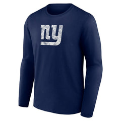 New York Giants Throwback Long Sleeve T-Shirt Navy | NFL