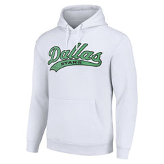 Dallas Stars Starter Tailsweep Fleece Tri-Blend Pullover Hoodie - White - NHL