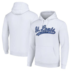 St. Louis Blues Starter Tailsweep Fleece Tri-Blend Pullover Hoodie - White - NHL