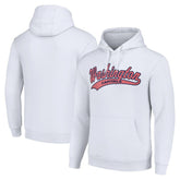 Washington Capitals Starter Tailsweep Fleece Tri-Blend Pullover Hoodie - White - NHL