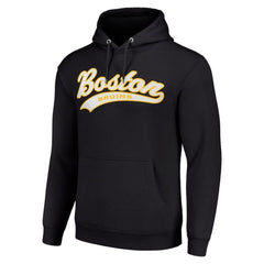 Boston Bruins Starter Tailsweep Fleece Tri-Blend Pullover Hoodie - Black - NHL