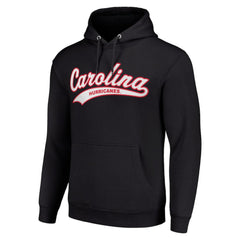 Carolina Hurricanes Starter Tailsweep Fleece Tri-Blend Pullover Hoodie - Black - NHL