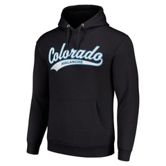 Colorado Avalanche Starter Tailsweep Fleece Tri-Blend Pullover Hoodie - Black - NHL