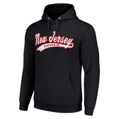 New Jersey Devils Starter Tailsweep Fleece Tri-Blend Pullover Hoodie - Black - NHL