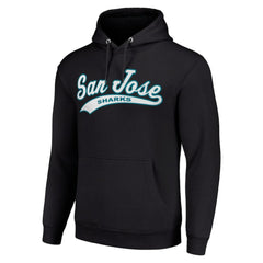 San Jose Sharks Starter Tailsweep Fleece Tri-Blend Pullover Hoodie - Black - NHL