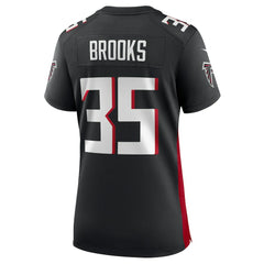 Natrone Brooks Atlanta Falcons Women's Team Game Jersey Black | Nike for Sale