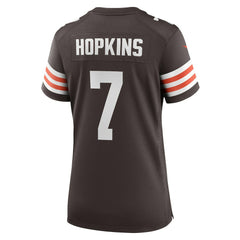Dustin Hopkins Cleveland Browns Women's Team Game Jersey Brown | Nike for Sale