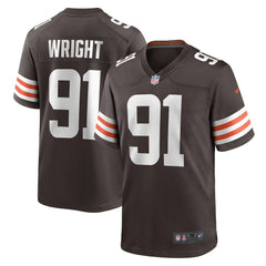 Alex Wright Cleveland Browns Team Game Jersey Brown | Nike for Sale