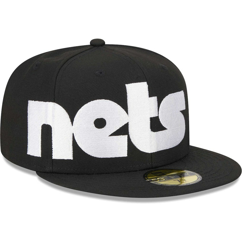 Brooklyn Nets Checkerboard UV 59FIFTY Fitted Hat Black - NBA