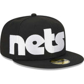 Brooklyn Nets Checkerboard UV 59FIFTY Fitted Hat Black - NBA