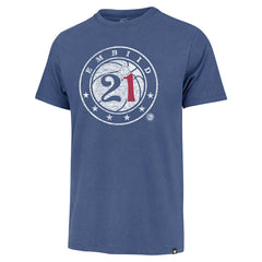Joel Embiid Philadelphia 76ers '47 Player Logo Vintage T-Shirt Royal - NBA