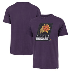 Devin Booker Phoenix Suns '47 Player Logo Vintage T-Shirt Purple - NBA