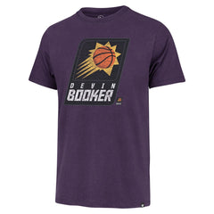 Devin Booker Phoenix Suns '47 Player Logo Vintage T-Shirt Purple - NBA