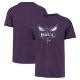LaMelo Ball Charlotte Hornets '47 Player Logo Vintage T-Shirt Purple - NBA