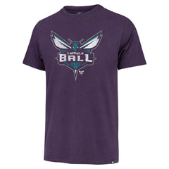 LaMelo Ball Charlotte Hornets '47 Player Logo Vintage T-Shirt Purple - NBA