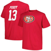 Brock Purdy San Francisco 49ers Big & Tall Player Name & Number T-Shirt Scarlet | Fanatics