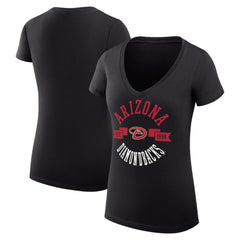 Arizona Diamondbacks G-III 4Her by Carl Banks Women's Super-Slim Fit Lightweight City Graphic V-Neck T-Shirt - MLB