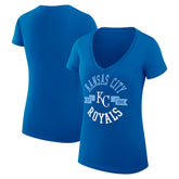 Kansas City Royals G-III 4Her by Carl Banks Women's Super-Slim Fit Lightweight City Graphic V-Neck T-Shirt - MLB