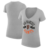 San Francisco Giants G-III 4Her by Carl Banks Women's Super-Slim Fit Lightweight City Graphic V-Neck T-Shirt - MLB