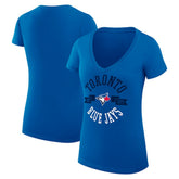 Toronto Blue Jays G-III 4Her by Carl Banks Women's Super-Slim Fit Lightweight City Graphic V-Neck T-Shirt - MLB