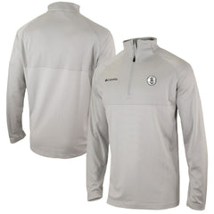 Brooklyn Nets Omni-Wick Rockin' It Quarter-Zip Pullover Top Heather Gray - NBA