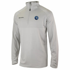 Minnesota Timberwolves Omni-Wick Rockin' It Quarter-Zip Pullover Top Heather Gray - NBA