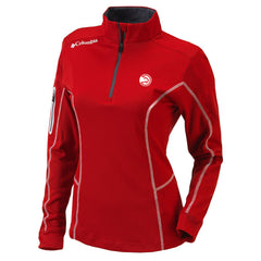 Atlanta Hawks Women's Omni-Wick Shotgun Quarter-Zip Pullover Top Red - NBA