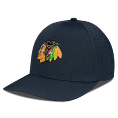 Chicago Blackhawks Levelwear Zeta Flex Hat - Black - NHL