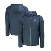 Atlanta Braves Cutter & Buck Stars & Stripes Mainsail Sweater-Knit Full-Zip Hoodie - MLB