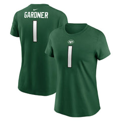 Sauce Gardner New York Jets Women's Player Name & Number T-Shirt Green | Nike for Sale