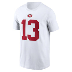 Brock Purdy San Francisco 49ers Player Name & Number T-Shirt White | Nike for Sale