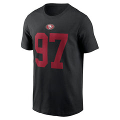 Nick Bosa San Francisco 49ers Player Name & Number T-Shirt Black | Nike for Sale