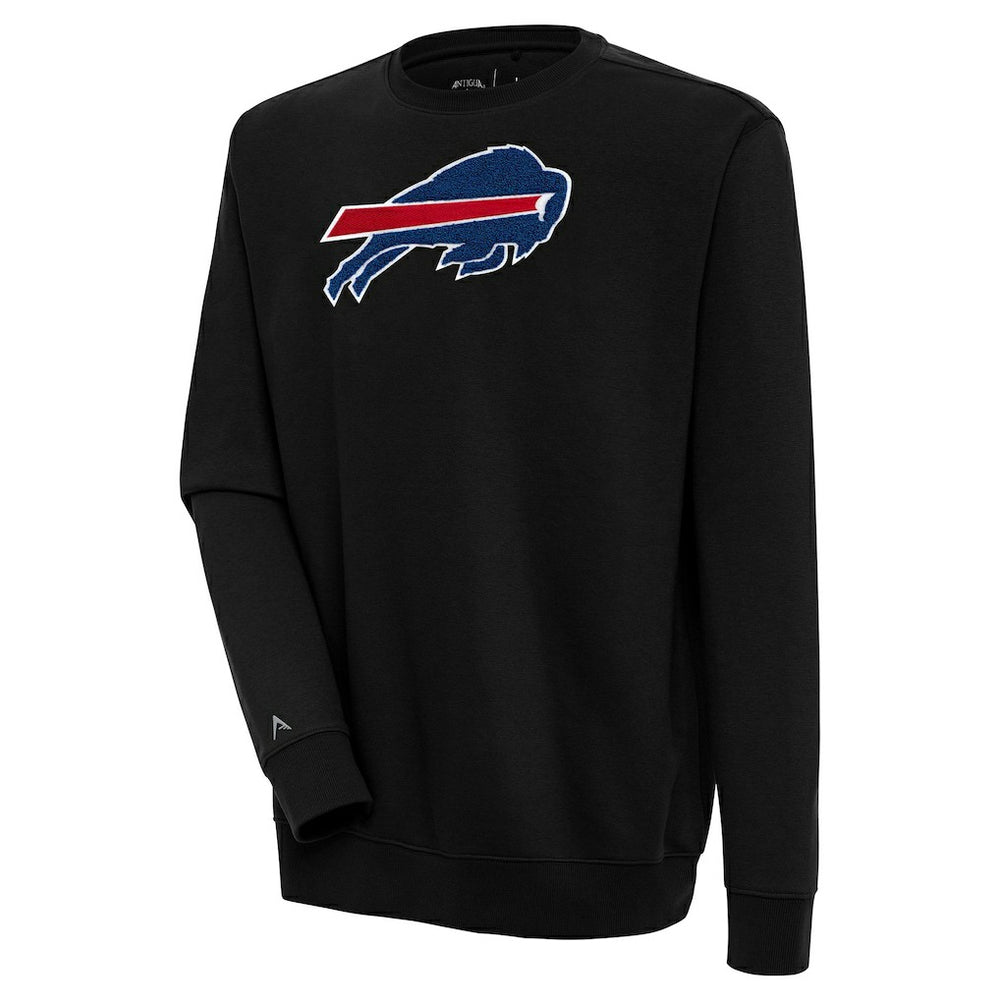 Buffalo Bills Antigua Victory Crewneck Pullover Sweatshirt Black | NFL