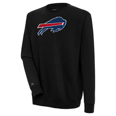 Buffalo Bills Antigua Victory Crewneck Pullover Sweatshirt Black | NFL