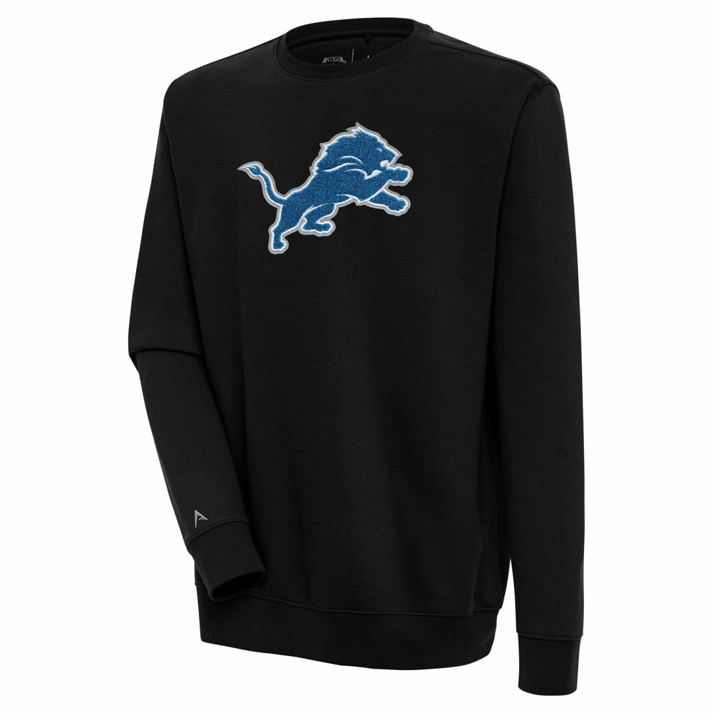 Detroit Lions Antigua Victory Crewneck Pullover Sweatshirt Black | NFL