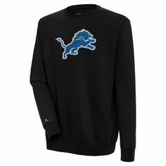 Detroit Lions Antigua Victory Crewneck Pullover Sweatshirt Black | NFL