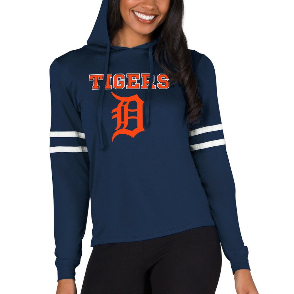 Detroit Tigers Concepts Sport Women's Marathon Lightweight Lounge Pullover Hoodie - MLB