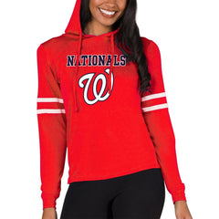 Washington Nationals Concepts Sport Women's Marathon Lightweight Lounge Pullover Hoodie - MLB