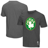 Boston Celtics Unisex Hardwood Classics MVP Throwback Logo T-Shirt Heather Gray - NBA