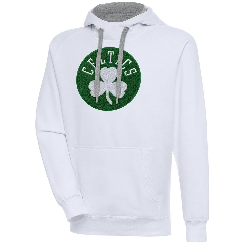 Boston Celtics Antigua Victory Pullover Hoodie White - NBA