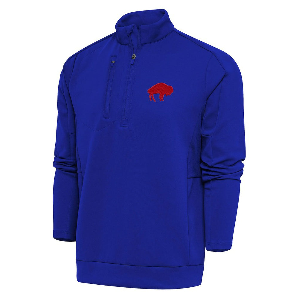 Buffalo Bills Adult Throwback Logo Generation Quarter-Zip Pullover Top Royal | NFL