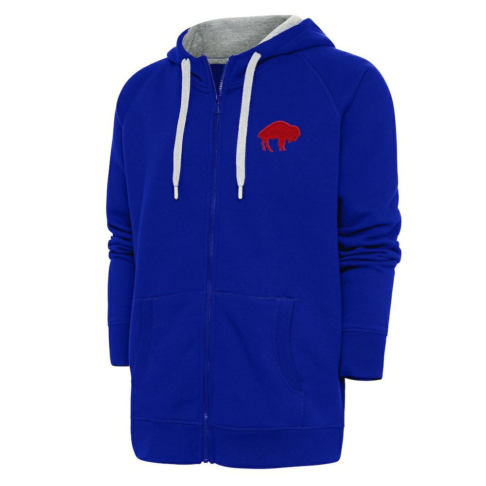 Buffalo Bills Adult Throwback Logo Victory Full-Zip Hoodie Royal | NFL